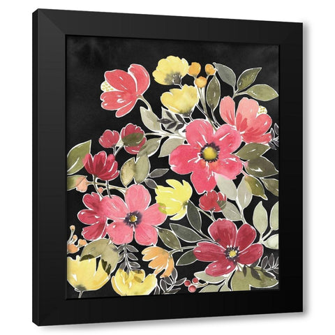 Night Flora I Black Modern Wood Framed Art Print by Popp, Grace