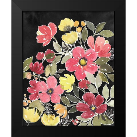 Night Flora I Black Modern Wood Framed Art Print by Popp, Grace