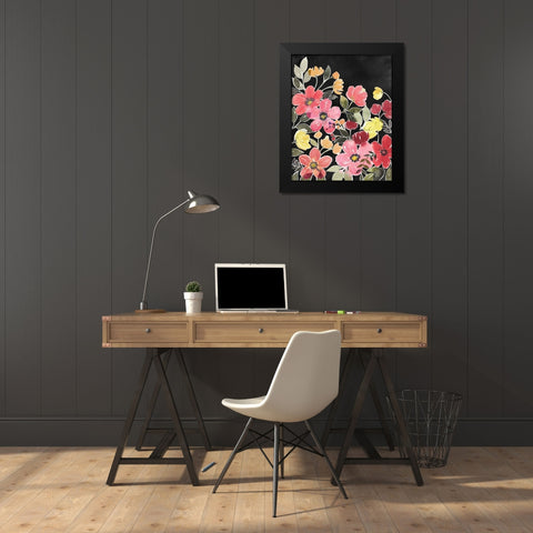 Night Flora II Black Modern Wood Framed Art Print by Popp, Grace