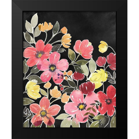 Night Flora II Black Modern Wood Framed Art Print by Popp, Grace