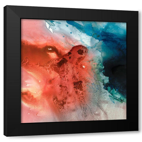 Aqueous Drift I Black Modern Wood Framed Art Print by Borges, Victoria