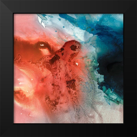 Aqueous Drift I Black Modern Wood Framed Art Print by Borges, Victoria