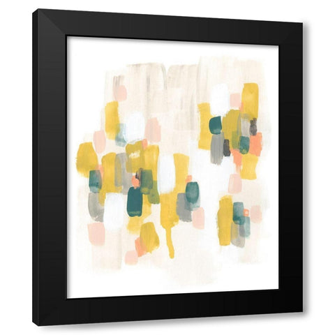 Verdant Spectrum II Black Modern Wood Framed Art Print by Vess, June Erica
