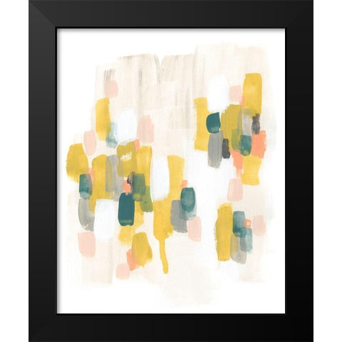 Verdant Spectrum II Black Modern Wood Framed Art Print by Vess, June Erica