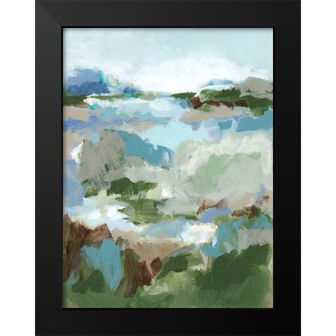 Long Road Home II Black Modern Wood Framed Art Print by Long, Christina
