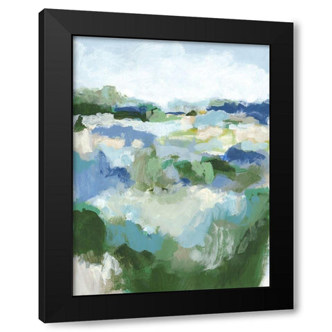 Country Dreams I Black Modern Wood Framed Art Print with Double Matting by Long, Christina