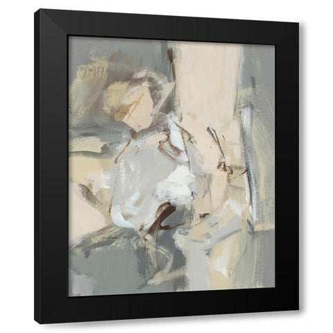 Left Bank II Black Modern Wood Framed Art Print by Long, Christina