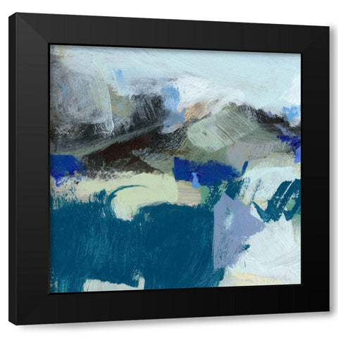 Moon I Black Modern Wood Framed Art Print by Long, Christina