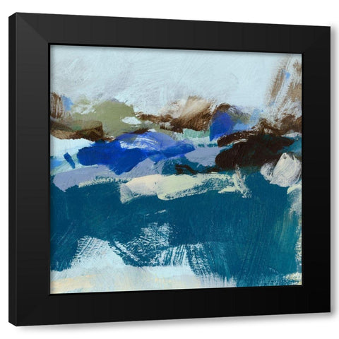 Moon II Black Modern Wood Framed Art Print by Long, Christina