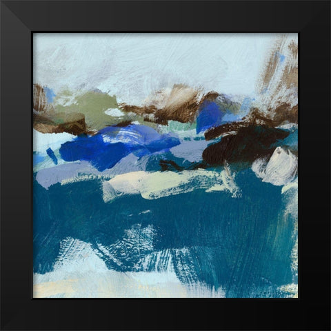 Moon II Black Modern Wood Framed Art Print by Long, Christina