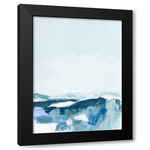 Coastal IV Black Modern Wood Framed Art Print with Double Matting by Long, Christina