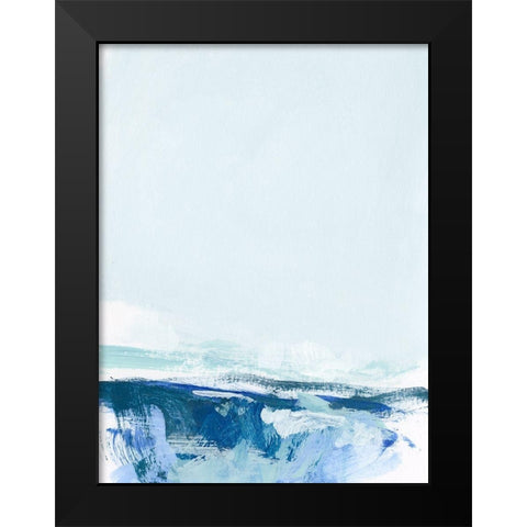 Coastal V Black Modern Wood Framed Art Print by Long, Christina