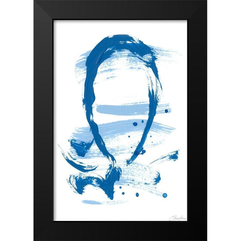 Blue Breeze VI Black Modern Wood Framed Art Print by Long, Christina