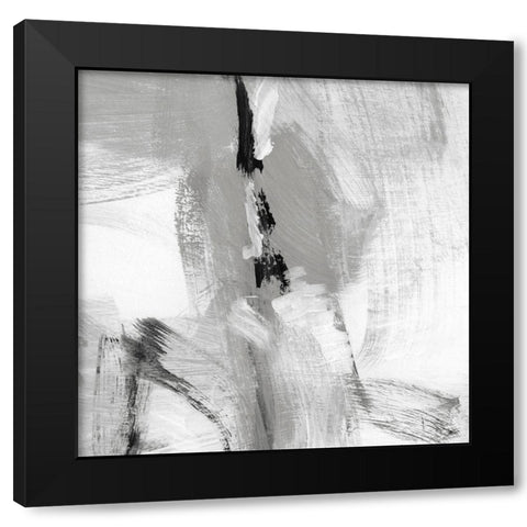 Soft Grey I Black Modern Wood Framed Art Print by Long, Christina