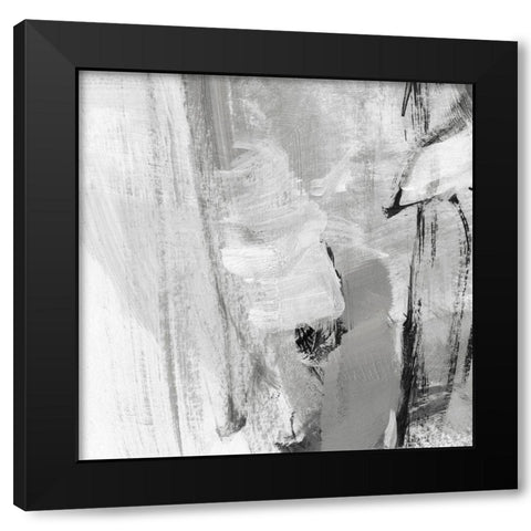 Soft Grey II Black Modern Wood Framed Art Print by Long, Christina