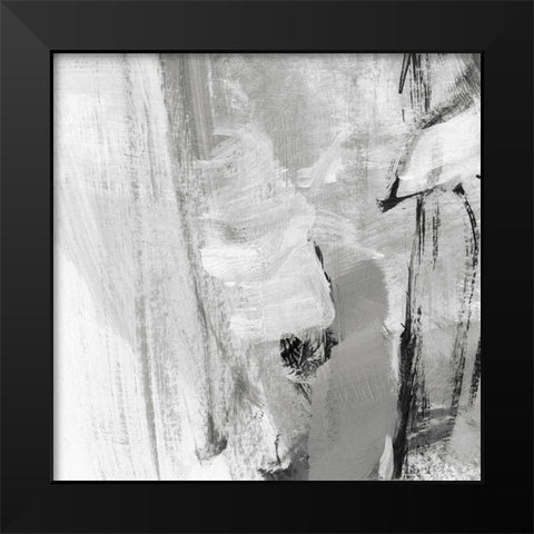 Soft Grey II Black Modern Wood Framed Art Print by Long, Christina