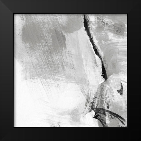 Soft Grey III Black Modern Wood Framed Art Print by Long, Christina