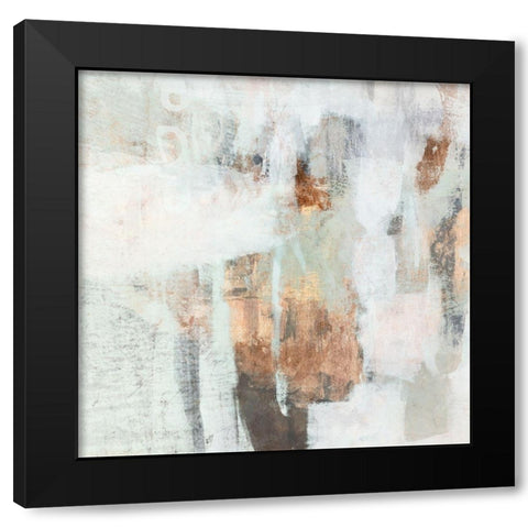 Burnished Mint I Black Modern Wood Framed Art Print by Borges, Victoria