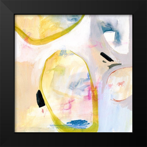 Love Language V Black Modern Wood Framed Art Print by Borges, Victoria