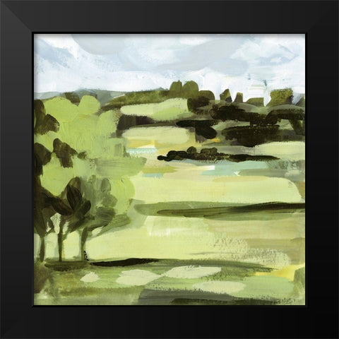 Verdant Daze II Black Modern Wood Framed Art Print by Borges, Victoria