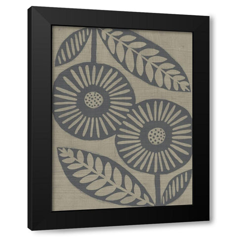 Paperwhite II Black Modern Wood Framed Art Print with Double Matting by Zarris, Chariklia