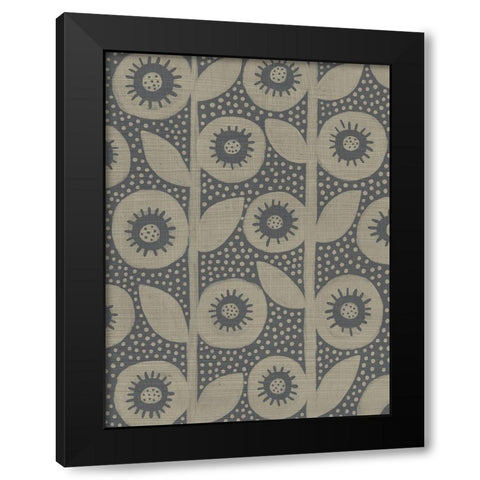 Paperwhite III Black Modern Wood Framed Art Print with Double Matting by Zarris, Chariklia