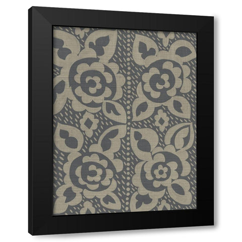 Paperwhite IV Black Modern Wood Framed Art Print with Double Matting by Zarris, Chariklia