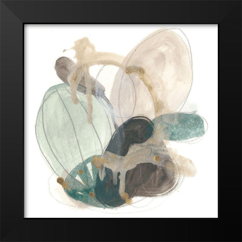 Cactus Gesture I Black Modern Wood Framed Art Print by Vess, June Erica