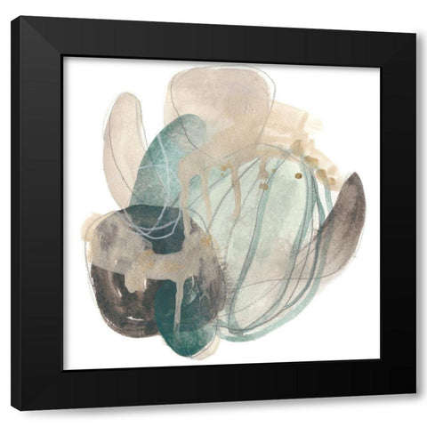 Cactus Gesture II Black Modern Wood Framed Art Print with Double Matting by Vess, June Erica