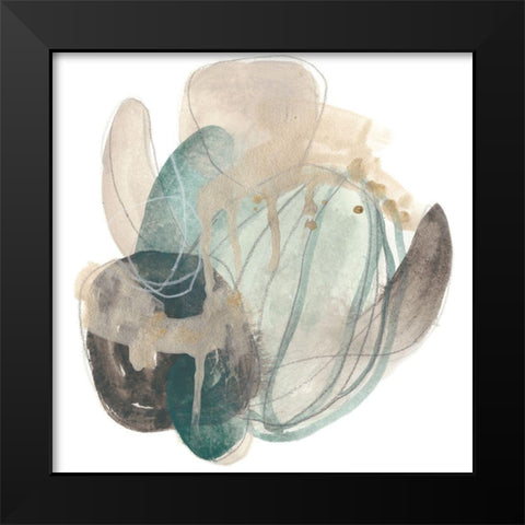 Cactus Gesture II Black Modern Wood Framed Art Print by Vess, June Erica