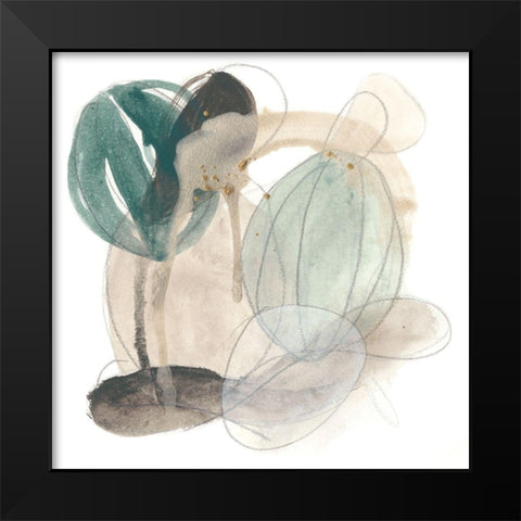 Cactus Gesture III Black Modern Wood Framed Art Print by Vess, June Erica