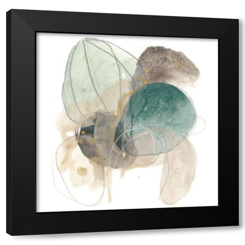 Cactus Gesture IV Black Modern Wood Framed Art Print with Double Matting by Vess, June Erica