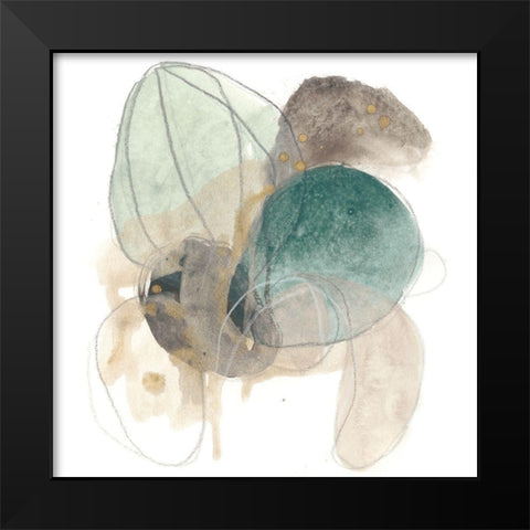 Cactus Gesture IV Black Modern Wood Framed Art Print by Vess, June Erica