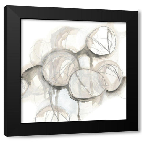 Neutral Lanterns IV Black Modern Wood Framed Art Print by Vess, June Erica