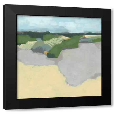 Far and Away I Black Modern Wood Framed Art Print by Vess, June Erica