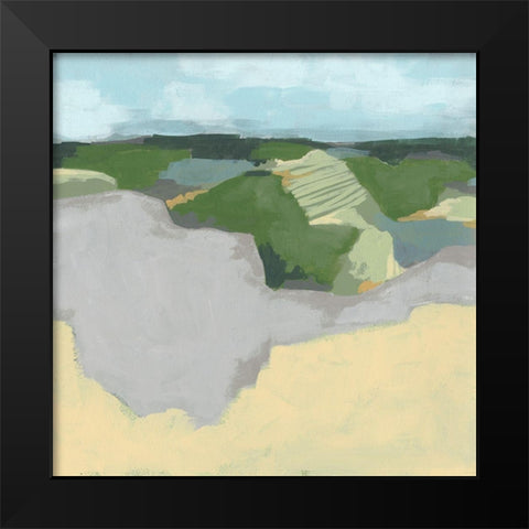 Far and Away II Black Modern Wood Framed Art Print by Vess, June Erica