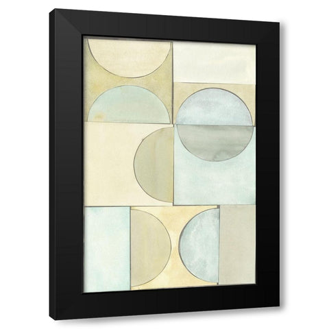 Lacuna Study I Black Modern Wood Framed Art Print by Stramel, Renee W.