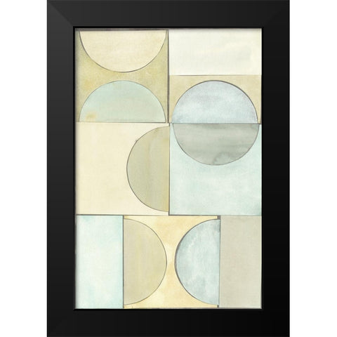 Lacuna Study I Black Modern Wood Framed Art Print by Stramel, Renee W.