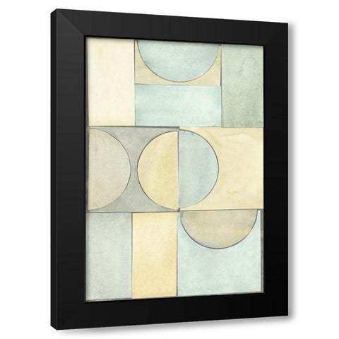 Lacuna Study II Black Modern Wood Framed Art Print by Stramel, Renee W.
