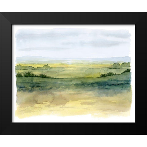 Golden Strata I Black Modern Wood Framed Art Print by Popp, Grace