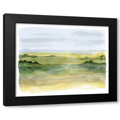 Golden Strata II Black Modern Wood Framed Art Print with Double Matting by Popp, Grace