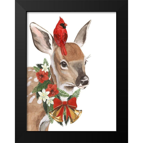 Yuletide Darling I Black Modern Wood Framed Art Print by Popp, Grace