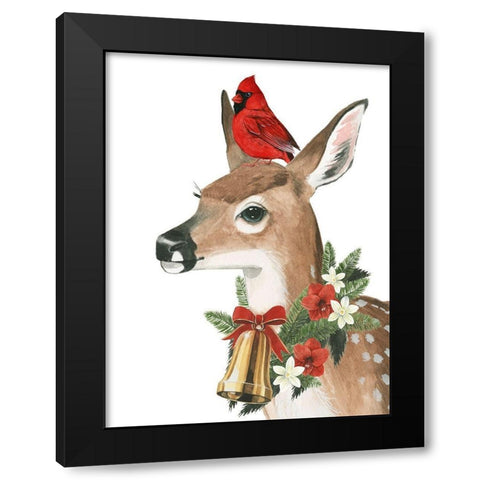 Yuletide Darling II Black Modern Wood Framed Art Print by Popp, Grace