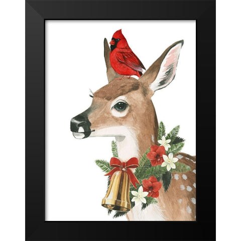 Yuletide Darling II Black Modern Wood Framed Art Print by Popp, Grace