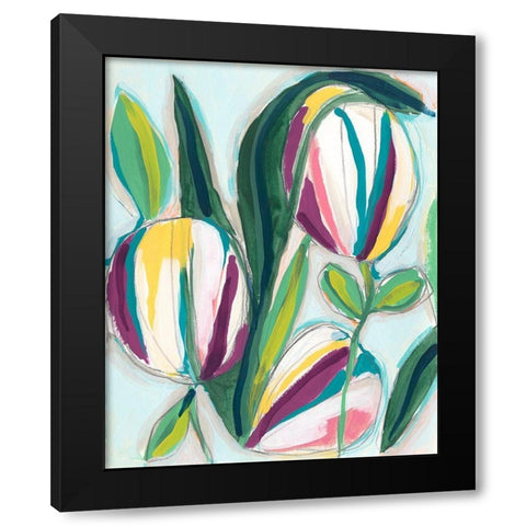Bright Bounty I Black Modern Wood Framed Art Print with Double Matting by Vess, June Erica
