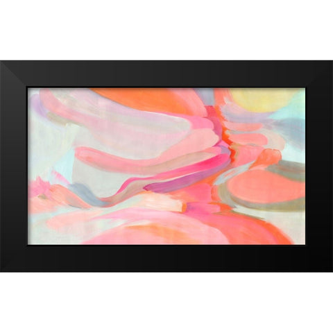 Impure Romance Black Modern Wood Framed Art Print by Orlov, Irena