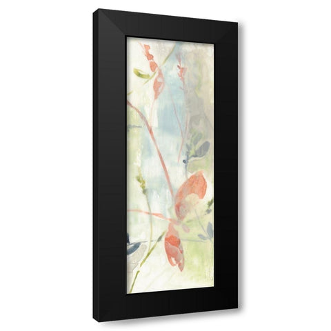 Obscured Flowers II Black Modern Wood Framed Art Print with Double Matting by Goldberger, Jennifer