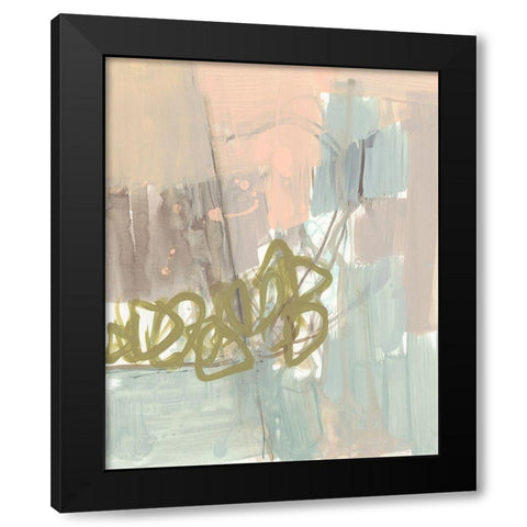 Sweet Scribble I Black Modern Wood Framed Art Print by Goldberger, Jennifer
