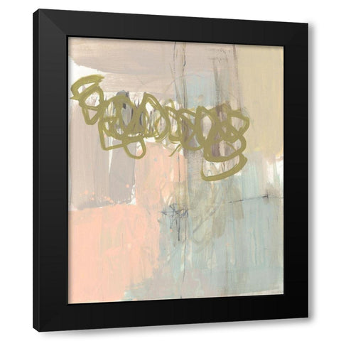 Sweet Scribble II Black Modern Wood Framed Art Print by Goldberger, Jennifer