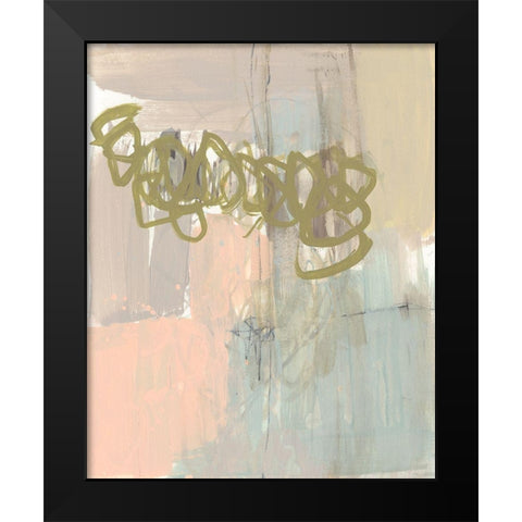 Sweet Scribble II Black Modern Wood Framed Art Print by Goldberger, Jennifer